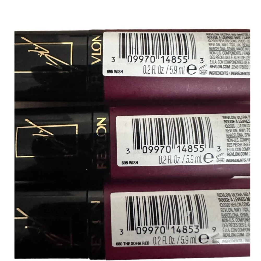Revlon Ultra HD Matte Lipcolor lot of 3 NEW